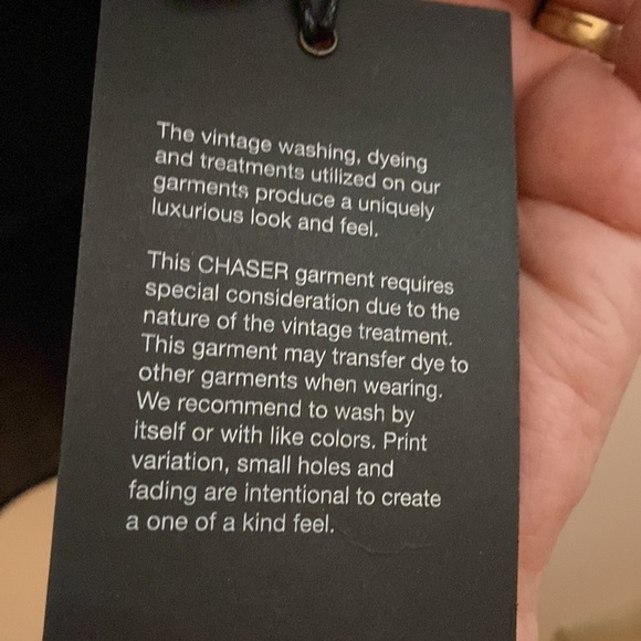 Chaser Black Ruffled Top with Smocking, size M, NWT - Picture 9 of 9